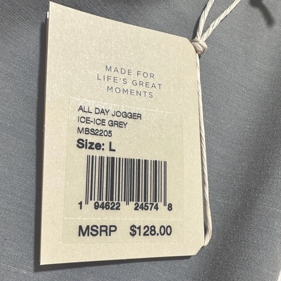 Incredible Faherty Pull On All Day Mens Jogger Ice Grey Shorts - Picture 4 of 9